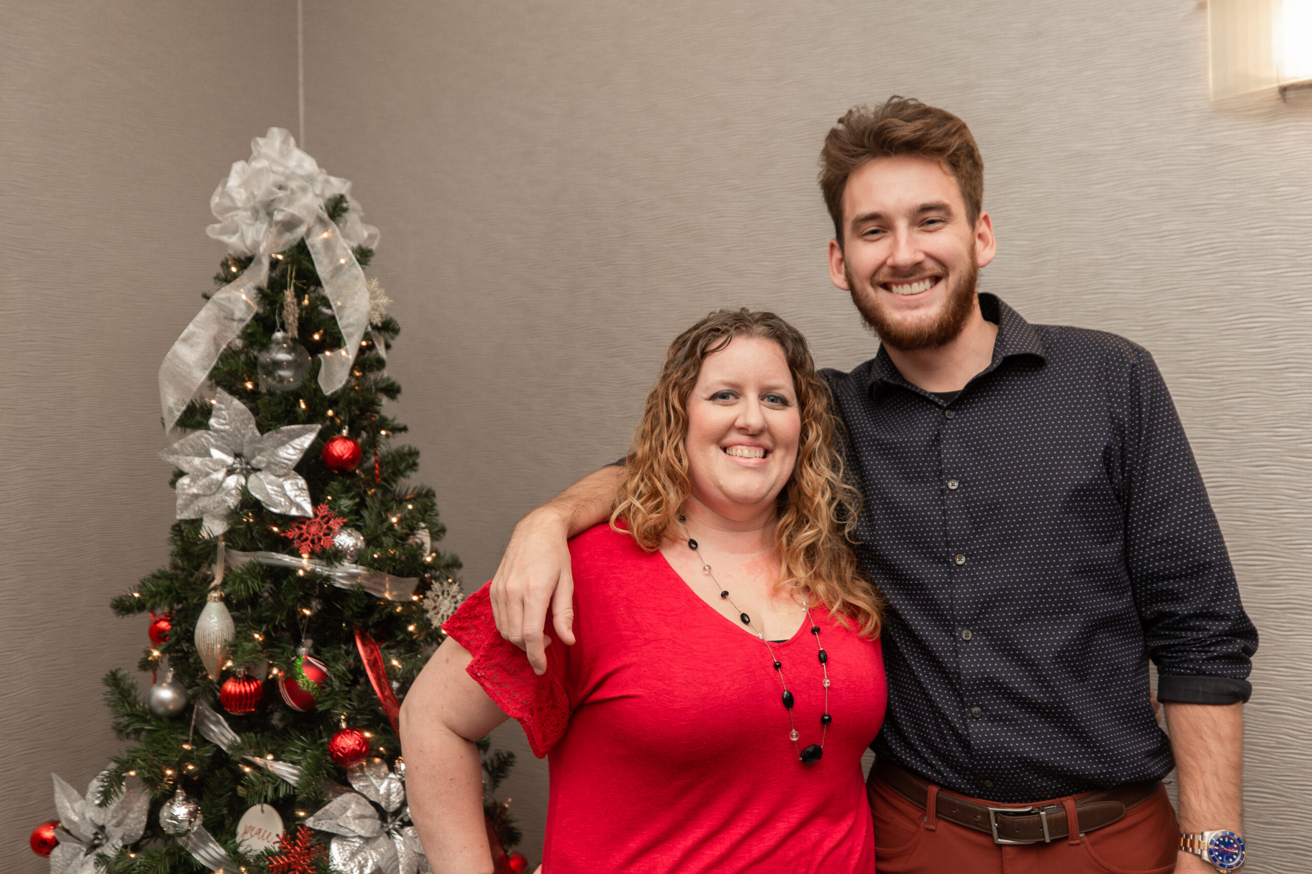 Property Manager Jen Assip and Realtor Sam Cuozzo looking happy